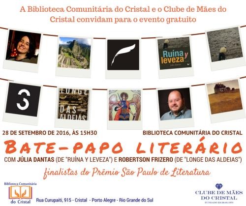 Foto do acervo da Biblioteca ComunitÃ¡ria do Cristal