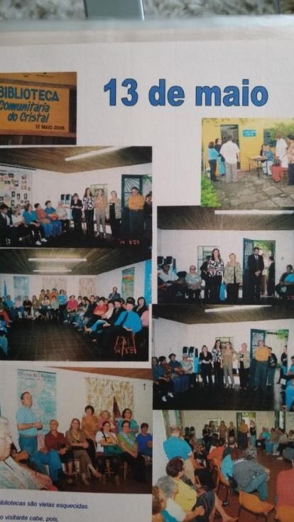 Foto do acervo da Biblioteca ComunitÃ¡ria do Cristal