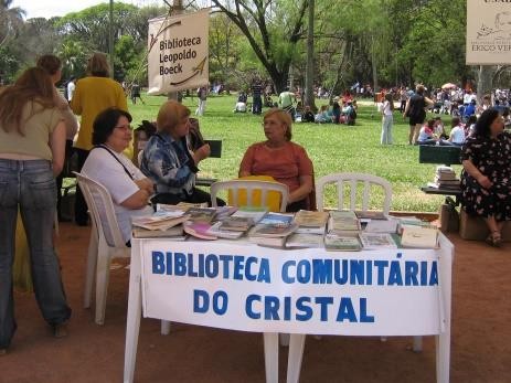 Foto do acervo da Biblioteca ComunitÃ¡ria do Cristal